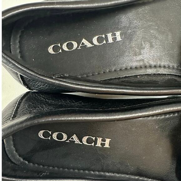 Coach Soft Black Leather Loafers / Driving Shoe - Picture 7 of 9